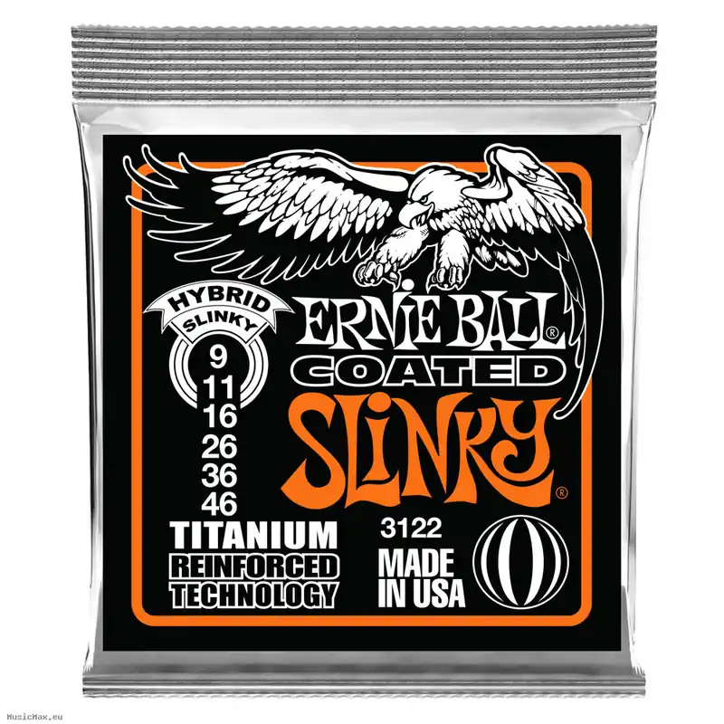 ERNIE BALL 3122 TITANIUM RPS 9-46 Beschichtete Saiten Highlight