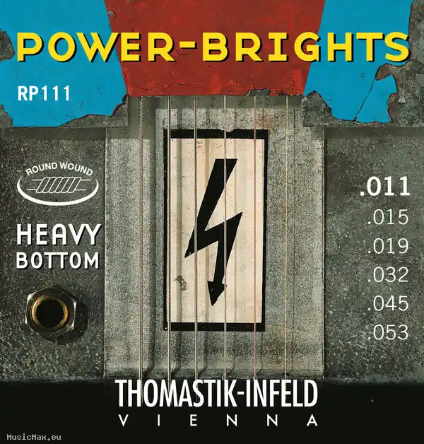THOMASTIK RP111 Power Brights 11-53 E-Gitarrensaiten Meistverkauft