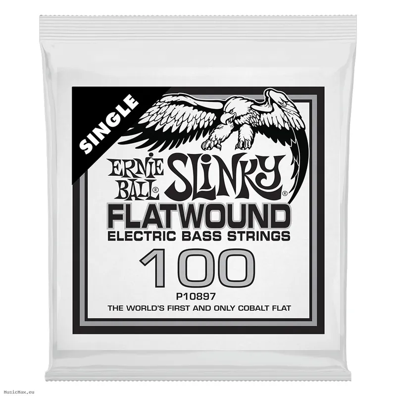 Sonderangebot ERNIE BALL 10897 FLATWOUND SLINKY .100 Einzelsaite für Bassgitarre