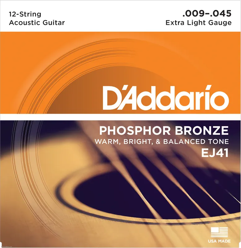 DADDARIO EJ41 9-45 12-saiter Gitarrensätze für akustische Gitarre Preisknaller