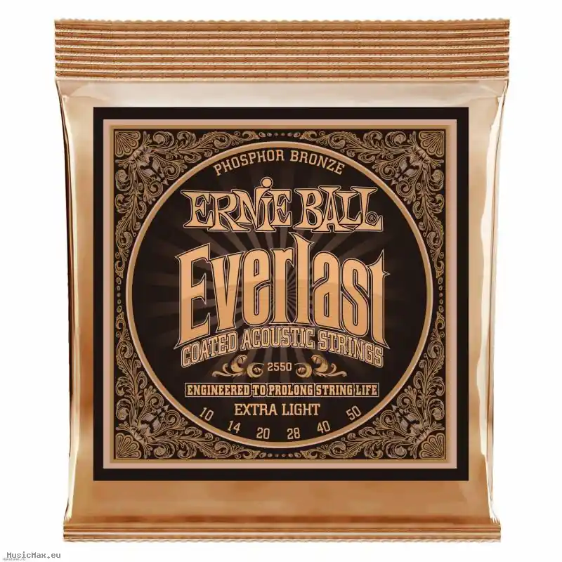 Garantierte Lieferung ERNIE BALL 2550 EVERLAST 10-50 Beschichtete Akustikgitarrensaiten