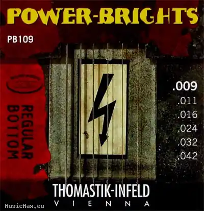 THOMASTIK PB109 Power Brights 9-42 E-Gitarrensaiten Sofort Bestellen
