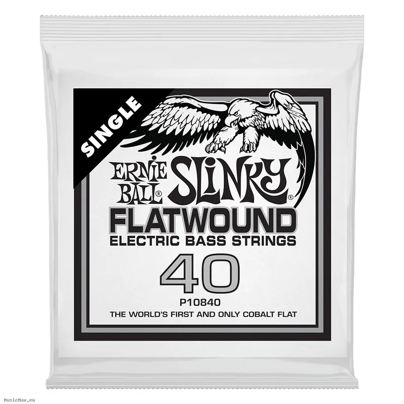 ERNIE BALL 10840 FLATWOUND SLINKY .040 Einzelsaite für Bassgitarre Jetzt Kaufen