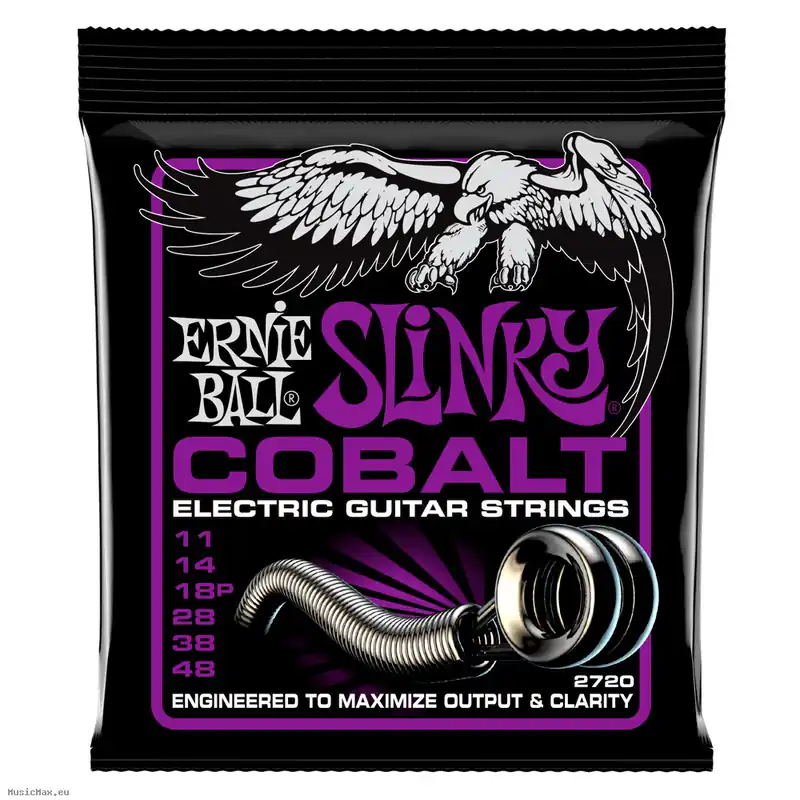 ERNIE BALL 2720 SLINKY COBALT 11-48 E-Gitarrensaiten Zertifiziert