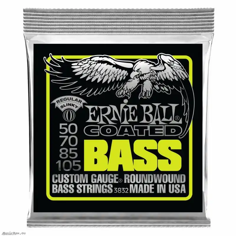 ERNIE BALL 3832 COATED SLINKY 50-105 Bass Saiten Bestseller