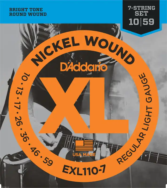 Kostenloser Rückversand DADDARIO EXL110-7 10-59 7-saitige E-Gitarren Saiten