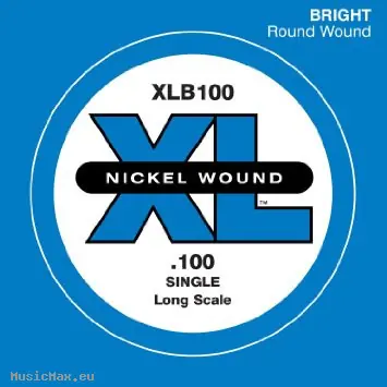 DADDARIO EXPXLB100 Long .100 Einzelsaite für Bassgitarre Versand Am Gleichen Tag