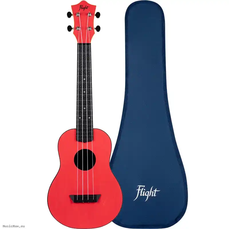 FLIGHT UKULELE TUC35RD TRAVEL Konzert Ukulele mit Tasche Neu