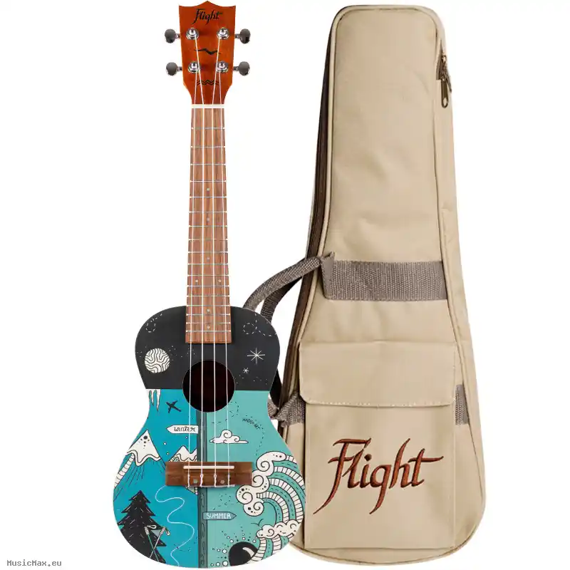 Geprüft FLIGHT AUC33 Two Seasons Konzert Ukulele