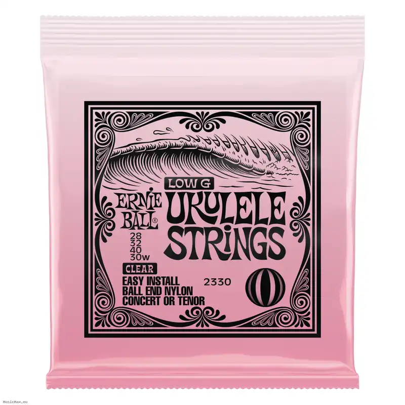 Kostenfreie Lieferung ERNIE BALL 2330 CONCERT/TENOR NYLON BALL END WOUND G Clear Low G Saiten für Konzert-Ukulele