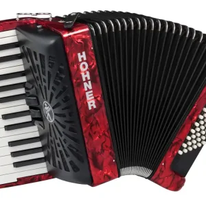 Preiswert HOHNER Bravo II 48 New Bellow WB RED Akkordeon