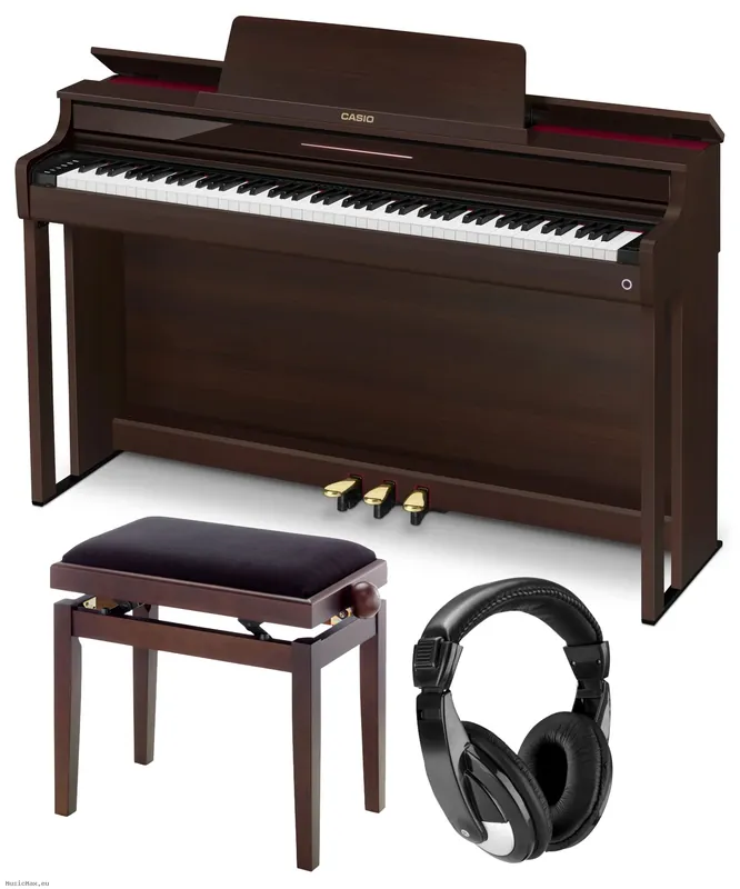Neu Im Sortiment CASIO AP-550BN NEW CELVIANO Brown Digital Piano Set