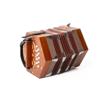 GOLDENCUP JBC20 20 KEY WOOD VENEER CONCERTINA Akkordeon Highlight