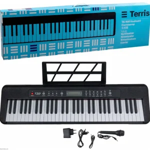 TERRIS TK-500 BK Black Keyboard Neuheit