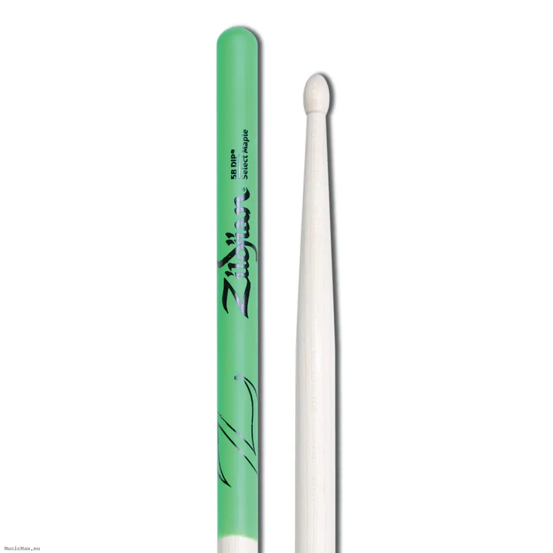 Begrenztes Angebot ZILDJIAN 5B MAPLE Green DIP Drumsticks