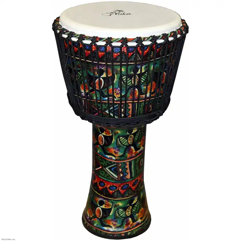 YUKA DJPA012-24 ROPE TENSION SARONG AFRICA 12˝ Djembe Heißes Angebot