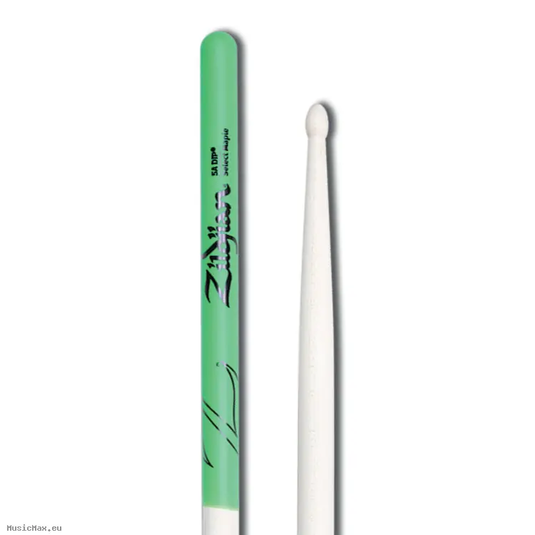 Zertifiziert ZILDJIAN 5A MAPLE Green DIP Drumsticks