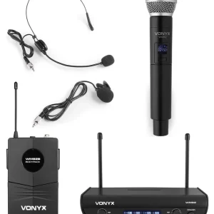 Jetzt Kaufen VONYX WM82C DIGITAL UHF 2-CHANNEL Drahtloser Mikrofonsystem