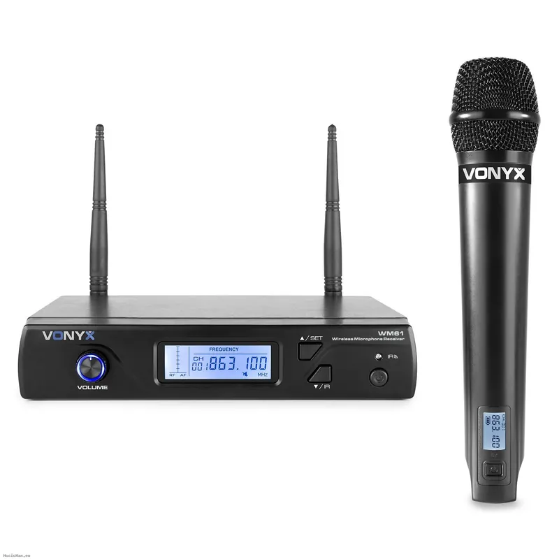 Highlight VONYX WM61 Wirel.Micro UHF 16 Ch 1 Micro Handheld Funksystem