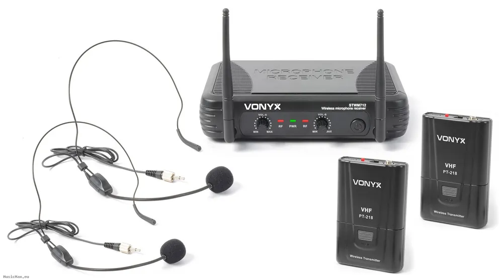 Letzte Chance VONYX STWM712H VHF 2 Channel Headset Funksystem