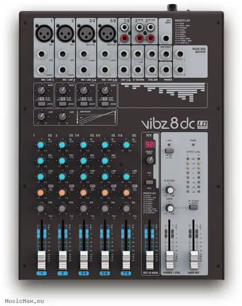 Wochenendangebot LD SYSTEMS VIBZ 8 DC Mixer mit Effekten