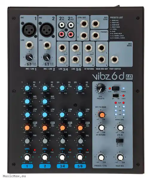 LD SYSTEMS VIBZ 6 D Mixer mit Effekten Online Kaufen