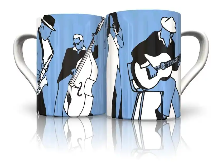 Becher Blues Motiv Nur Heute
