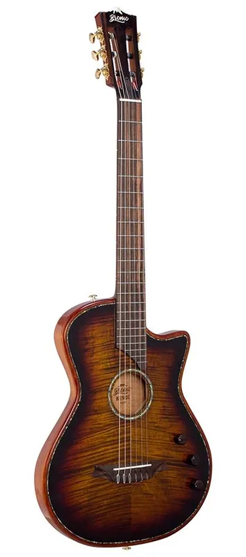 Gratis Versand Bromo BEN2C/3TS Fusion Craft Series hollow body electric nylon guitar