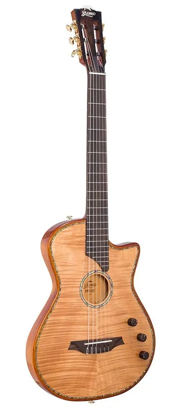 Versand Am Gleichen Tag Bromo BEN2C Fusion Craft Series hollow body electric nylon guitar