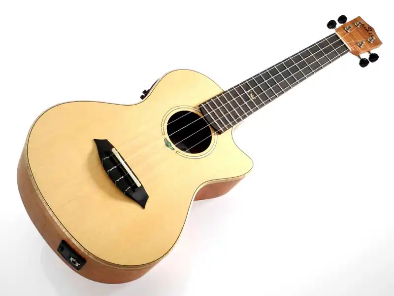 Neuheit koki'o Massivfichte-Ahorn Tenor Elektrisch U-SSPLFM-CE-T