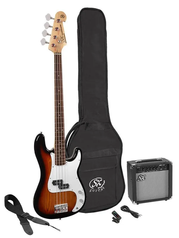 SX SB2SK-3TS P-Style E-Bass Set Mega-Angebot