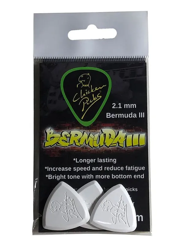 Direkt Vom Hersteller Chicken Picks Bermuda III 2.1mm guitar pick 3er Pack