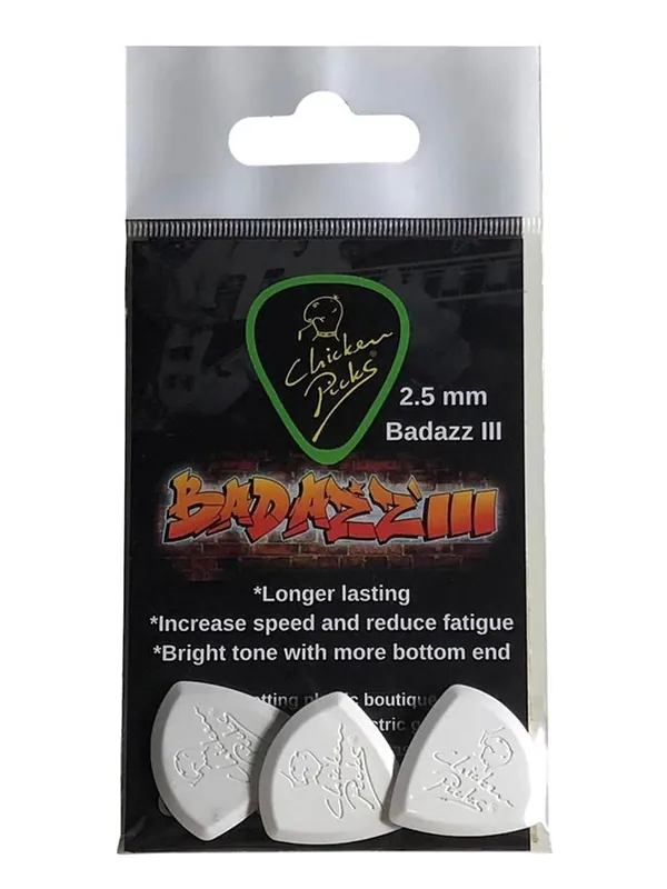 Chicken Picks Badazz III 2.5mm guitar pick 3er Pack Preiswert