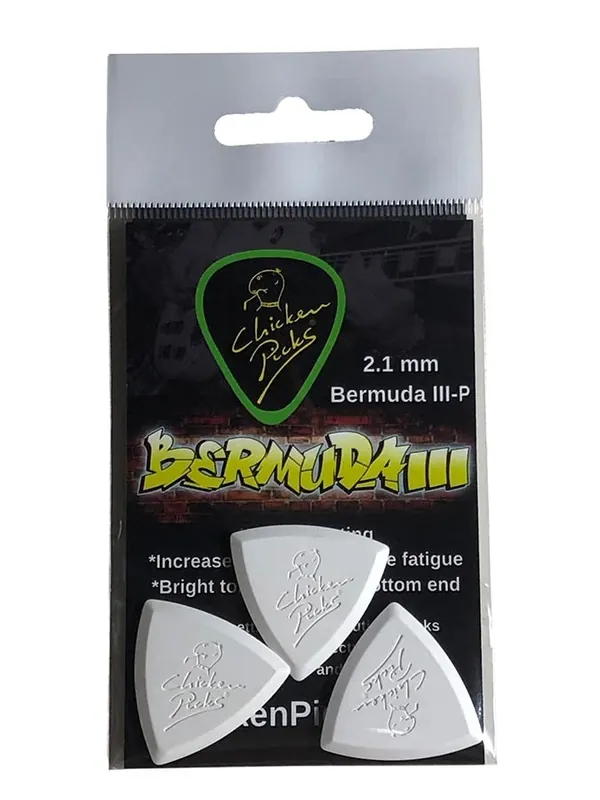 Chicken Picks Bermuda IIIP 2.1mm guitar pick 3er Pack Kostenloser Versand