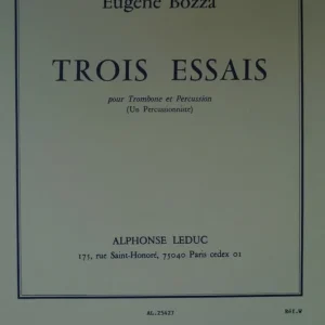 Versand Am Gleichen Tag Bozza Trois Essais Posaune Percussion AL25427