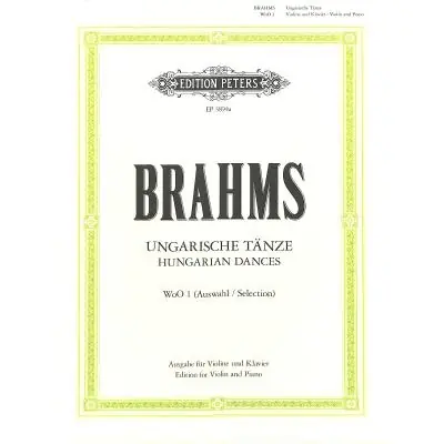 Brahms Ungarische Tänze WoO 1 Violine Klavier EP3894a Letzte Chance