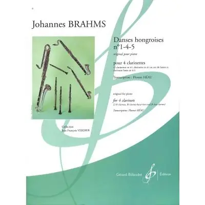 Bestpreis Brahms Ungarischer Tanz 1 4 5 für 4 Klarinetten GB7091