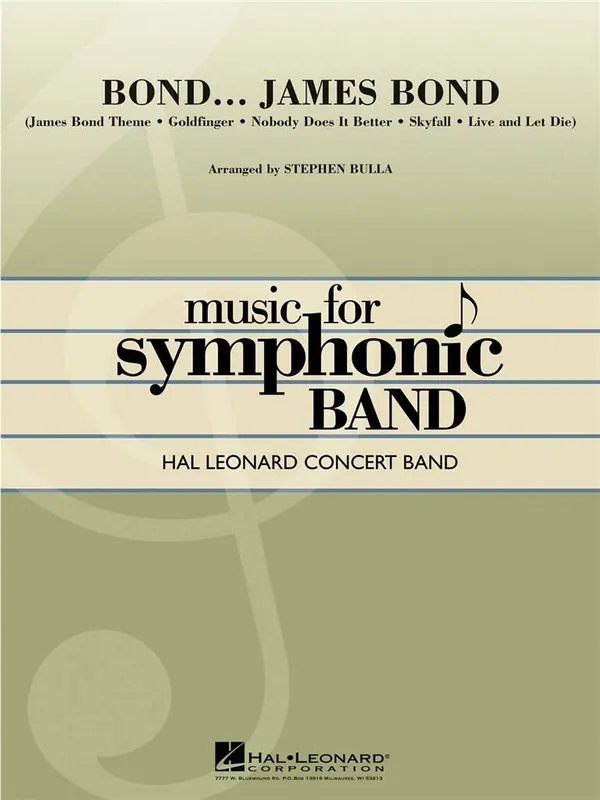 Aktuell Bulla Bond... James Bond Concert Band HL04003478
