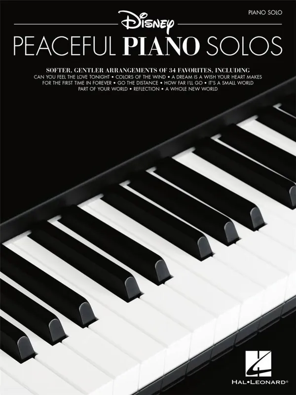 Cleveland Disney Peaceful Piano Solos HL00294663 Rabatt