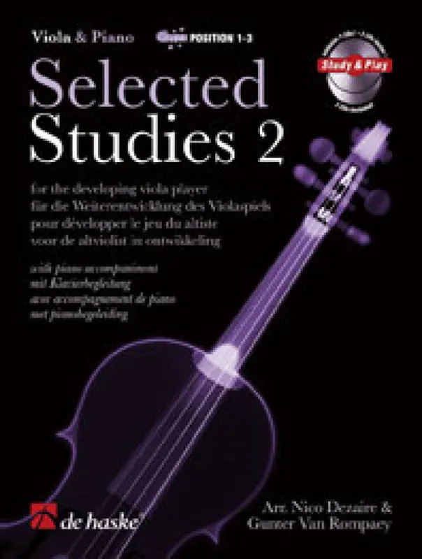 Dezaire Selected Studies 2 Viola Klavier CD DHP1054025-400 Saisonangebot