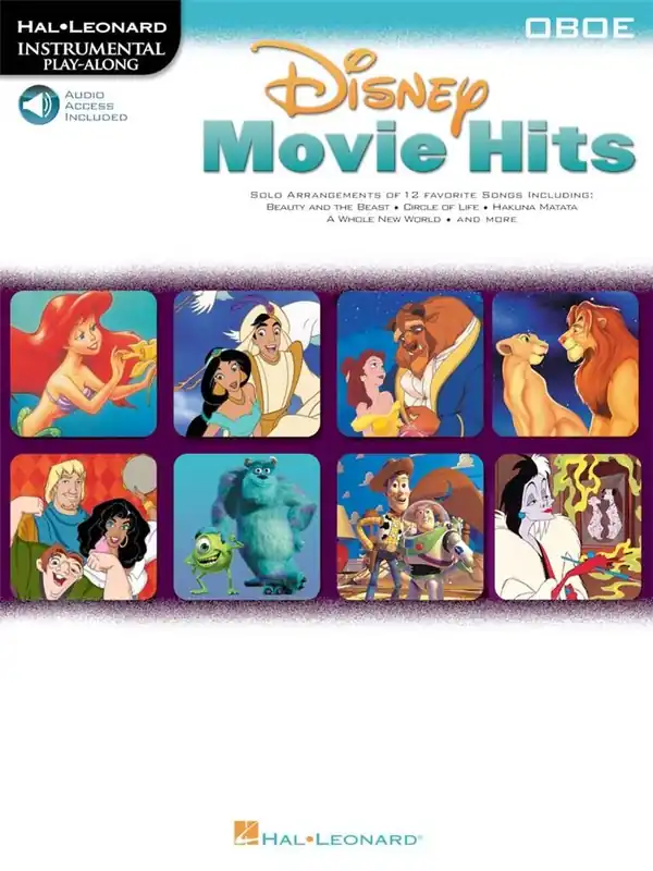 Bestseller Disney Movie Hits Oboe Audio HL00841687