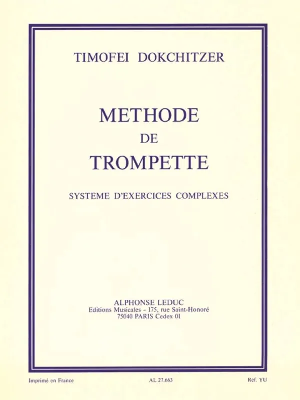 Solange Der Vorrat Reicht Dokchitzer Methode de Trrompette AL27663