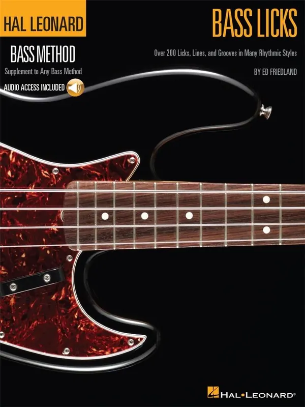 Must-Have Friedland Hal Leonard Bass Method - Bass Licks Audio HL00696035