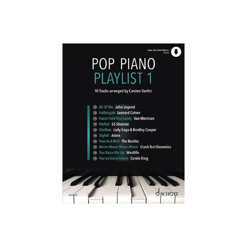 Gerlitz Pop Pinao Playlist 1 + Audio ED23478 Solange Der Vorrat Reicht