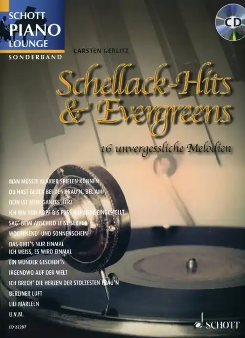 Neu Im Sortiment Gerlitz Schellack Hits + Evergreens CD Klavier ED22287