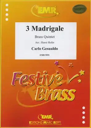 Gesualdo 3 Madrigale Brass Quintet EMR5091 Neue Kollektion