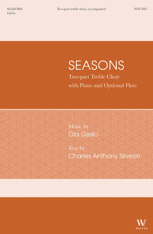 Neue Kollektion Gjeilo Seasons 2-part Choir Piano Flute WW1881