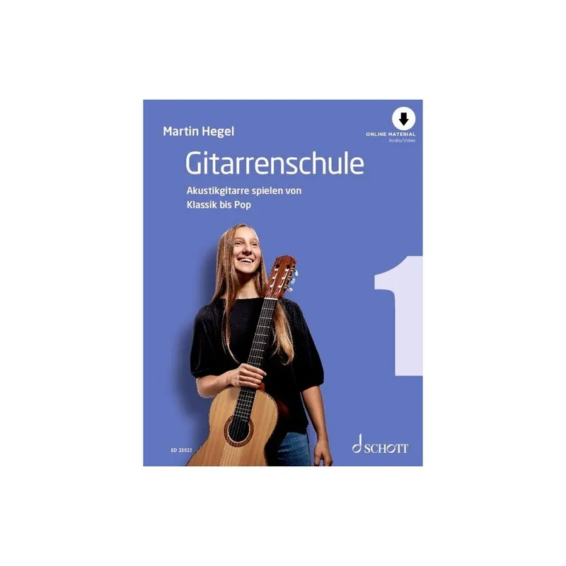 Preisreduziert Hegel Gitarrenschule 1 Audio ED23522