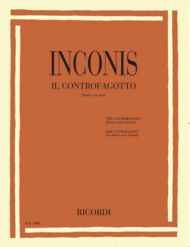 Inconis The Contrabassoon - Il Contrafagotto ER3008 Mega-Angebot