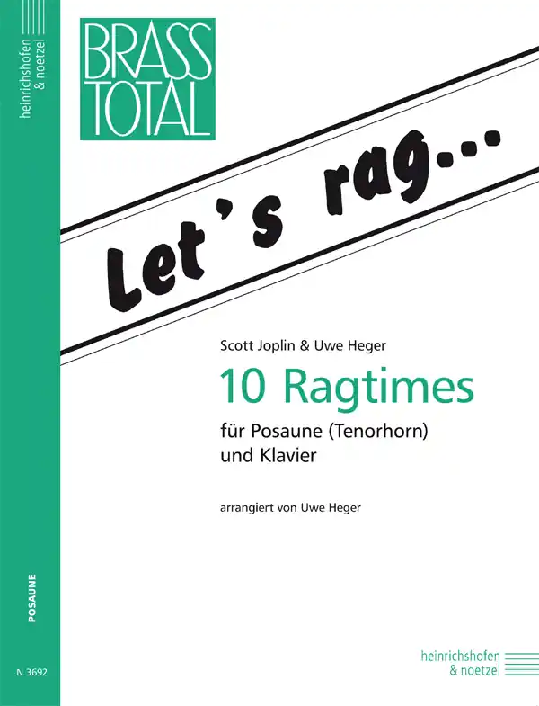 Joplin 10 Ragtimes Posaune (Tenorhorn) Klavier N3692 Rabatt